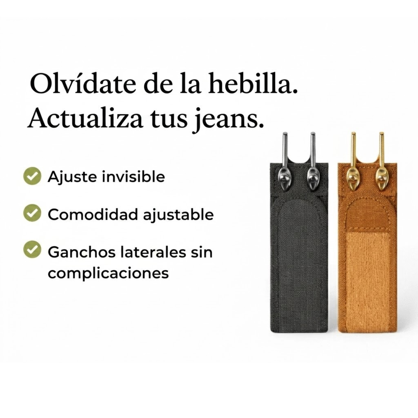 Cinturón sin agujeros de ajuste perfecto